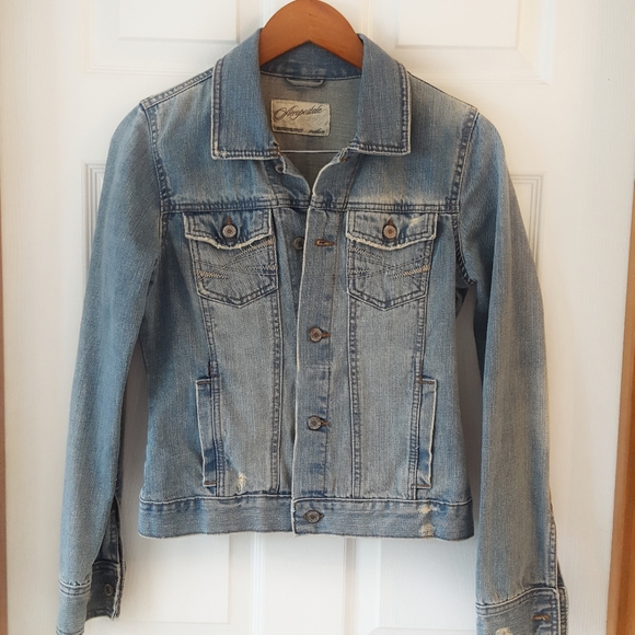 Aeropostale Jackets & Blazers - Aeropostale Distressed Jean Jacket Size M